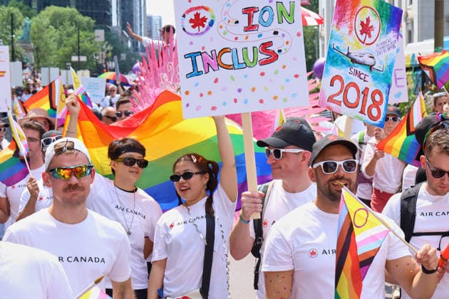 LGBTIQ Community Celebrate 20th Annual Pride Members of the LGBTIQ Community taking part during the 20th annual Montreal Pride parade in downtown Montreal, Canada, on August 9, 2026. (Photo by Horacio Zamora Eyepix Group) Copyright: xHoracioxZamorax xEyepixxGroupx HZ_09082026_195375