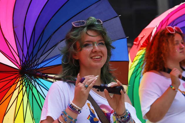 LGBTIQ Community Celebrate 20th Annual Pride A member of the LGBTIQ Community taking part during the 20th annual Montreal Pride parade in downtown Montreal, Canada, on August 9, 2026. (Photo by Horacio Zamora Eyepix Group) Copyright: xHoracioxZamorax xEyepixxGroupx HZ_09082026_195388