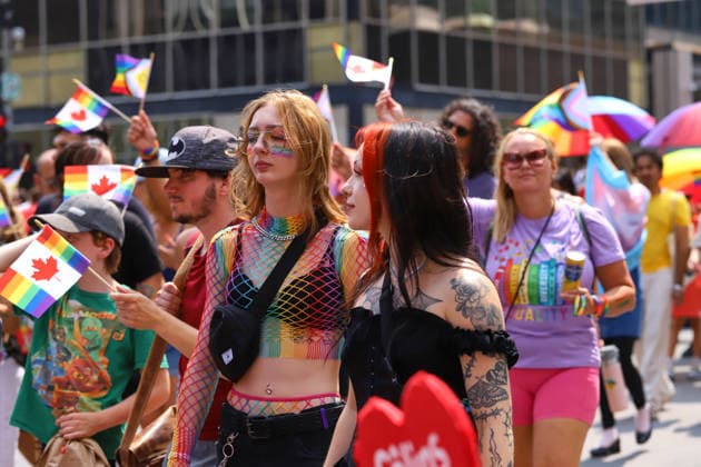 LGBTIQ Community Celebrate 20th Annual Pride Members of the LGBTIQ Community taking part during the 20th annual Montreal Pride parade in downtown Montreal, Canada, on August 9, 2026. (Photo by Horacio Zamora Eyepix Group) Copyright: xHoracioxZamorax xEyepixxGroupx HZ_09082026_195393