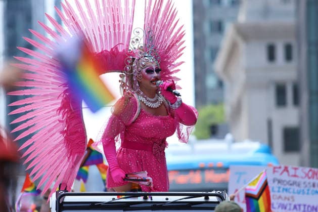 LGBTIQ Community Celebrate 20th Annual Pride A drag queen taking part during the 20th annual Montreal Pride parade in downtown Montreal, Canada, on August 9, 2026. (Photo by Horacio Zamora Eyepix Group) Copyright: xHoracioxZamorax xEyepixxGroupx HZ_09082026_195383
