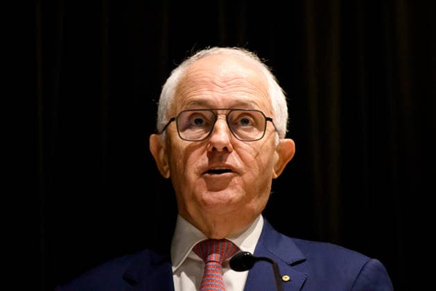 AUKUS PUBLIC INQUIRY, Former Prime Minister Malcom Turnbull speaks during the AUKUS public inquiry at NSW Parliament House in Sydney, Monday, August 10, 2026. ( NO ARCHIVING SYDNEY NEW SOUTH WALES AUSTRALIA  Copyright: xBIANCAxDExMARCHIx 20260810151452603445