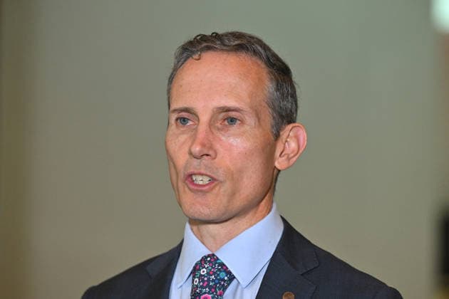 ANDREW LEIGH CENSUS PRESSER, Assistant Minister for Productivity, Competition, Charities and Treasury, Andrew Leigh speaks to media at a press conference at Parliament House in Canberra, Monday, August 10, 2026. ( NO ARCHIVING CANBERRA AUSTRALIAN CAPITAL TERRITORY AUSTRALIA  Copyright: xMICKxTSIKASx 20260810153269254510