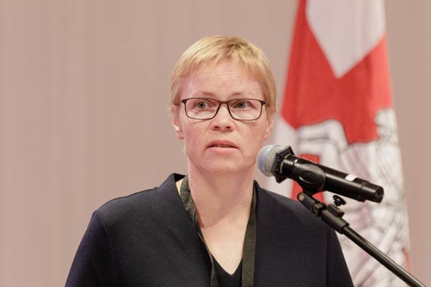 August 9, 2026, Warsaw, Poland: Maryna Zolatava, former editor-in-chief of independent Belarusian media outlet TUT.BY and former political prisoner, speaks after receiving the Unbowed award from the United Transitional Cabinet at the New Belarus Conference. The second day of the New Belarus Conference brought together representatives of Belarusian democratic forces, activists, former political prisoners, civil society representatives and international partners. The programme focused on discussions about Belarus, support for Belarusians, regional developments and the role of democratic forces in shaping the country™s future. Warsaw Poland  - ZUMAs197 20260809_aaa_s197_046 Copyright: xVolhaxShukailax