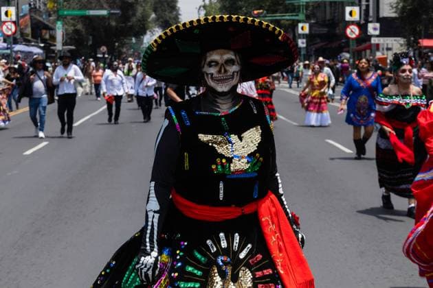 Indigenous Cultures Parade Through Mexico City MEXICO CITY, MEXICO AUGUST 9, 2026: Participants wearing traditional clothing dance and march during the 17th Mega Calenda cultural parade from the Angel of Independence to the Zocalo in Mexico City, August 9, 2026. Organized by the Mexico City government, the event commemorates the International Day of the World s Indigenous Peoples and is part of the 12th Festival of Indigenous Cultures, Indigenous Peoples, and Native Neighborhoods of Mexico City. Mexico City Mexico Copyright: x xCristianxLeyvax xJNAxPressx