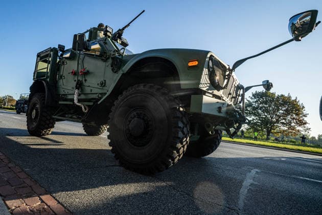 August 9, 2026, Warsaw, Mazovia, Poland: An armoured vehicle passes during the parade rehearsal. Early in the morning of 9th August, Poland s armed forces, and those of allies stationed in the country, take part in a rehearsal in preparation for a parade on National Armed Forces Day on the 15th August. Soldiers muster as the sun rises over the Vistula River and march past grandstands prepared for dignitaries. The soldiers were followed by mechanised divisions travelling in tanks and a variety of armoured vehicles. Afterwards, Secretary of State in the Ministry of Defence, Pawel Bejda addresses a post-rehearsal press conference, where he is accompanied by the Chief of the General Staff of the Polish Armed Forces, General Wieslaw Kukula. War  - ZUMAs197 20260809_aaa_s197_085 Copyright: xNeilxMiltonx