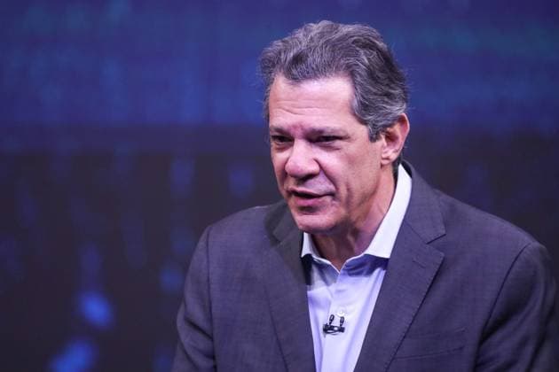 Fernando Haddad and Tarcisio de Freitas face off in the first Band debate. Sao Paulo, SP. 09.08.2026 - Debate-SP - PT candidate for governor of Sao Paulo, Fernando Haddad, during the first election debate promoted by TV Bandeirantes, at the station s studio, in the Morumbi neighborhood, south of Sao Paulo, on the evening of Sunday, August 9, 2026.(Foto: Marina Uezima Brazil Photo Press Brazil Photo Press) INTERNATIONAL Sao Paulo Sao Paulo Brasil Copyright: xMarinaxUezimax