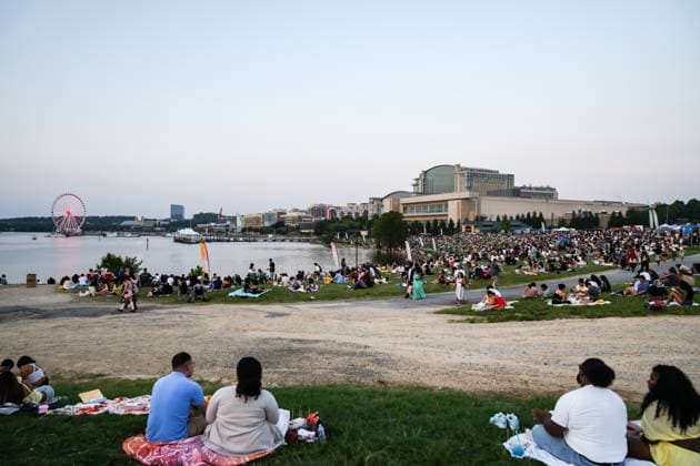 Water Lantern Festival lights up Maryland’s National Harbor in U.S. NATIONAL HARBOR, MARYLAND, UNITED STATES - AUGUST 9: People attend the Washington D.C. Water Lantern Festival at National Harbor SouthPointe in Maryland, United States, on August 9, 2026. Participants release lanterns bearing messages of memories and wishes onto the water along the Potomac River. Hasan Akbas Anadolu National harbor United States. Editorial use only. Please get in touch for any other usage.  Copyright: x2026xAnadoluxHasanxAkbasx