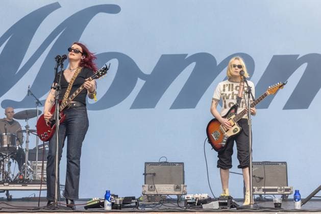 August 9, 2026, San Francisco, California, USA: ALLEGRA WEINGARTEN and ETTA FRIEDMAN of indie rock band Momma during Outside Lands Music Festival in San Francisco, California San Francisco USA  - ZUMAs135 20260809_zap_s135_007 Copyright: xDanielxDeSloverx
