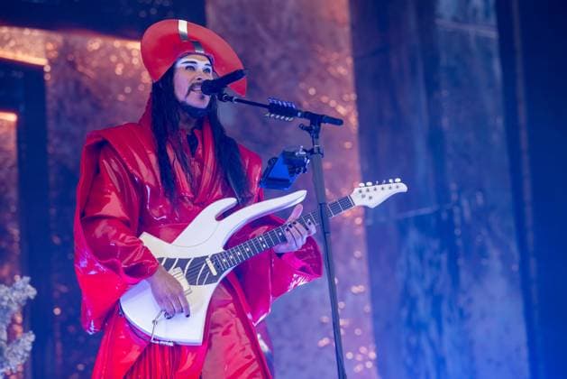 August 9, 2026, San Francisco, California, USA: LUKE STEELE of Australian band Empire of the Sun during Outside Lands Music Festival in San Francisco, California San Francisco USA  - ZUMAs135 20260809_zap_s135_102 Copyright: xDanielxDeSloverx