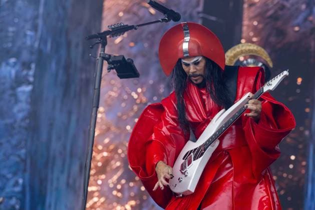 August 9, 2026, San Francisco, California, USA: LUKE STEELE of Australian band Empire of the Sun during Outside Lands Music Festival in San Francisco, California San Francisco USA  - ZUMAs135 20260809_zap_s135_105 Copyright: xDanielxDeSloverx