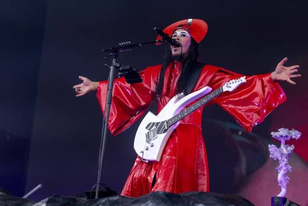 August 9, 2026, San Francisco, California, USA: LUKE STEELE of Australian band Empire of the Sun during Outside Lands Music Festival in San Francisco, California San Francisco USA  - ZUMAs135 20260809_zap_s135_109 Copyright: xDanielxDeSloverx