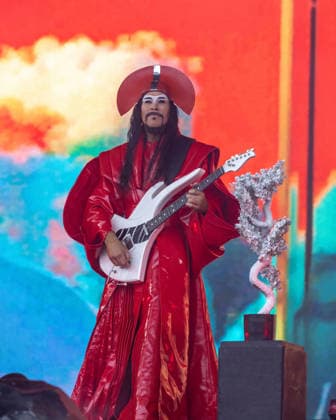 August 9, 2026, San Francisco, California, USA: LUKE STEELE of Australian band Empire of the Sun during Outside Lands Music Festival in San Francisco, California San Francisco USA  - ZUMAs135 20260809_zap_s135_111 Copyright: xDanielxDeSloverx