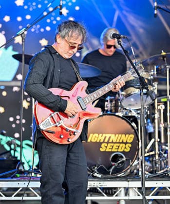 Lakefest Music Festival with Xerjoff Sunday 09th August 2026 Eastnor Castle, Herefordshire Lightening Seeds, Ian Broudie,Martyn Campbell, Riley Broudie, Jim Sharrock, Adele Emmas and Tim Cunningham perform on the mainstage the Main Stage at Lakefest Music Festival with Xerjoff Sunday 09th August 2026 Eastnor Castle, Herefordshire, Credit:Jules Annan Avalon England  Copyright: xJulesxAnnanx xAvalonx 1122032205
