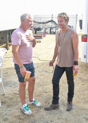 Lakefest Music Festival with Xerjoff Sunday 09th August 2026 Eastnor Castle, Herefordshire Lee Martin chats to Chesney Hawkes behind the mainstage the Main Stage at Lakefest Music Festival with Xerjoff Sunday 09th August 2026 Eastnor Castle, Herefordshire, Credit:Jules Annan Avalon England  Copyright: xJulesxAnnanx xAvalonx 1122033511