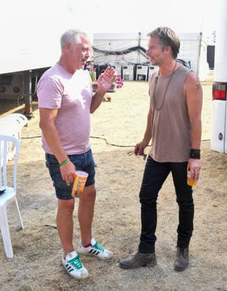 Lakefest Music Festival with Xerjoff Sunday 09th August 2026 Eastnor Castle, Herefordshire Lee Martin chats to Chesney Hawkes behind the mainstage the Main Stage at Lakefest Music Festival with Xerjoff Sunday 09th August 2026 Eastnor Castle, Herefordshire, Credit:Jules Annan Avalon England  Copyright: xJulesxAnnanx xAvalonx 1122033522
