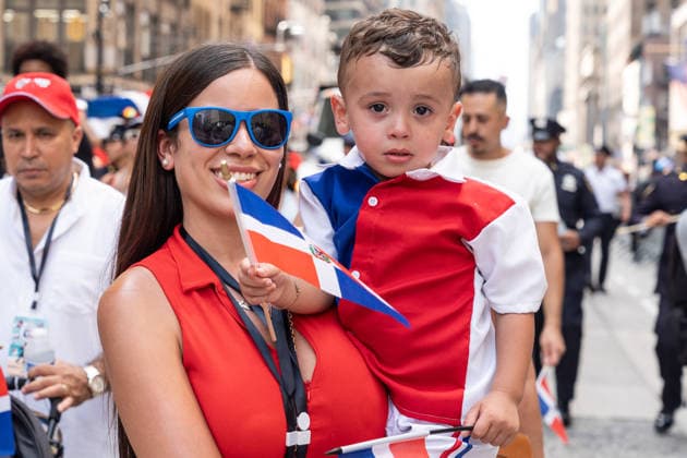 NY: 44th annual Dominican Day Parade Atmosphere during 44th annual Dominican Day parade on 6th avenue in Manhattan Borough of New York, NY on August 9, 2026. New York New York United States Copyright: LevxRadin
