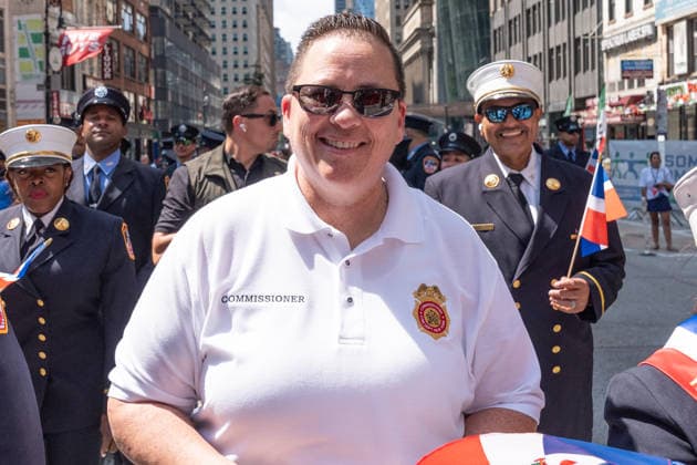 NY: 44th annual Dominican Day Parade FDNY Commissioner Lillian Bonsignore attends 44th annual Dominican Day parade on 6th avenue in Manhattan Borough of New York, NY on August 9, 2026. New York New York United States Copyright: LevxRadin