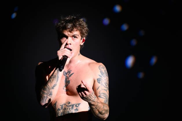 August 9, 2026, Marina Di Carrara, Massa Carrara, Italy: Riccardo Fabbriconi, aka Blanco, performs on his Tour Estate 2026 at the Vibe Summer Festival, Marina di Carrara, August 9, 2026. Marina Di Carrara Italy  - ZUMAa289 20260809_zia_a289_004 Copyright: xStefanoxDallexLuchex xAgfx