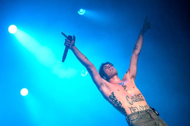 August 9, 2026, Marina Di Carrara, Massa Carrara, Italy: Riccardo Fabbriconi, aka Blanco, performs on his Tour Estate 2026 at the Vibe Summer Festival, Marina di Carrara, August 9, 2026. Marina Di Carrara Italy  - ZUMAa289 20260809_zia_a289_005 Copyright: xStefanoxDallexLuchex xAgfx