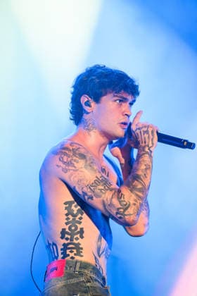 August 9, 2026, Marina Di Carrara, Massa Carrara, Italy: Riccardo Fabbriconi, aka Blanco, performs on his Tour Estate 2026 at the Vibe Summer Festival, Marina di Carrara, August 9, 2026. Marina Di Carrara Italy  - ZUMAa289 20260809_zia_a289_013 Copyright: xStefanoxDallexLuchex xAgfx