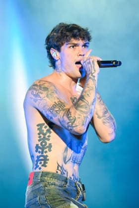 August 9, 2026, Marina Di Carrara, Massa Carrara, Italy: Riccardo Fabbriconi, aka Blanco, performs on his Tour Estate 2026 at the Vibe Summer Festival, Marina di Carrara, August 9, 2026. Marina Di Carrara Italy  - ZUMAa289 20260809_zia_a289_015 Copyright: xStefanoxDallexLuchex xAgfx