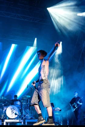 August 9, 2026, Marina Di Carrara, Massa Carrara, Italy: Riccardo Fabbriconi, aka Blanco, performs on his Tour Estate 2026 at the Vibe Summer Festival, Marina di Carrara, August 9, 2026. Marina Di Carrara Italy  - ZUMAa289 20260809_zia_a289_019 Copyright: xStefanoxDallexLuchex xAgfx