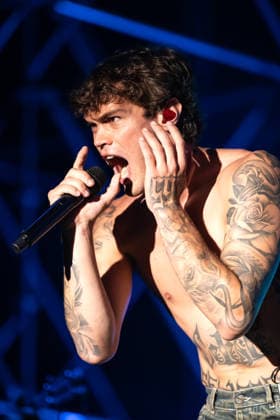 August 9, 2026, Marina Di Carrara, Massa Carrara, Italy: Riccardo Fabbriconi, aka Blanco, performs on his Tour Estate 2026 at the Vibe Summer Festival, Marina di Carrara, August 9, 2026. Marina Di Carrara Italy  - ZUMAa289 20260809_zia_a289_021 Copyright: xStefanoxDallexLuchex xAgfx