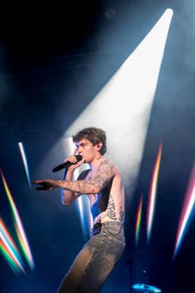 August 9, 2026, Marina Di Carrara, Massa Carrara, Italy: Riccardo Fabbriconi, aka Blanco, performs on his Tour Estate 2026 at the Vibe Summer Festival, Marina di Carrara, August 9, 2026. Marina Di Carrara Italy  - ZUMAa289 20260809_zia_a289_023 Copyright: xStefanoxDallexLuchex xAgfx