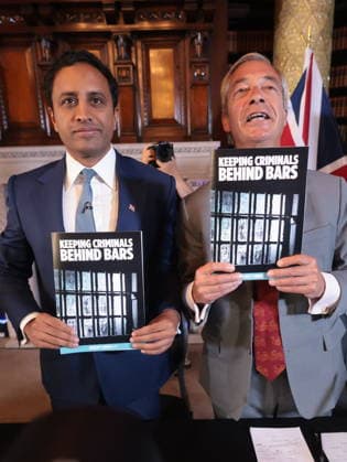 . 10 08 2026. London, United Kingdom. Reform UK Press Conference. Reform UK hold press conference in Westminster with Nigel Farage and Zia Yusuf.  xMartynxWheatleyx xi-Imagesx IIM-26940-0026