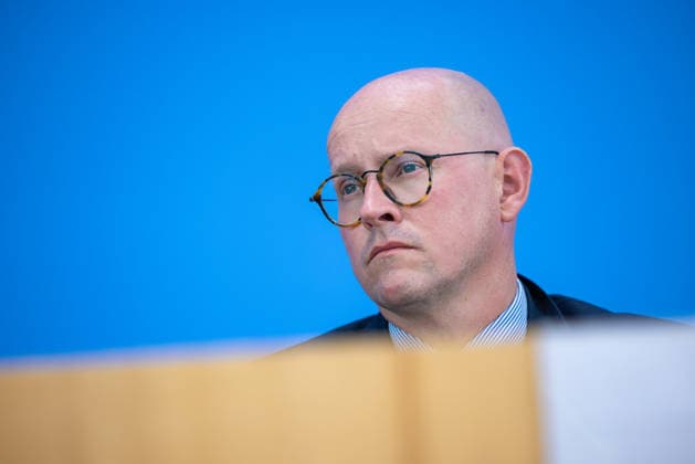 regierungspressekonferenz Deutschland, Berlin am 10. August 2026: Martin Giese, Sprecher des Auswärtigen Amts (AA) stellt sich in der Bundespressekonferenz den Fragen der Presse. *** German Government Press Conference, Berlin, August 10, 2026: Martin Giese, Spokesperson for the Federal Foreign Office (AA), answers questions from the press at the Federal Press Conference