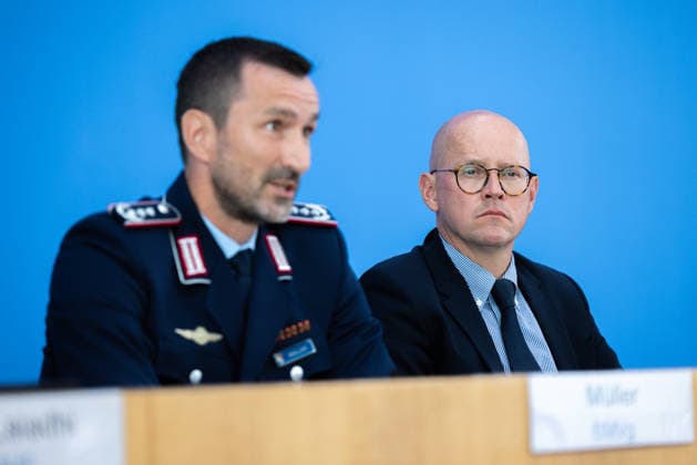 regierungspressekonferenz Deutschland, Berlin am 10. August 2026: Martin Giese, Sprecher des Auswärtigen Amts (AA) stellt sich in der Bundespressekonferenz den Fragen der Presse. *** German Government Press Conference, Berlin, August 10, 2026: Martin Giese, Spokesperson for the Federal Foreign Office (AA), answers questions from the press at the Federal Press Conference