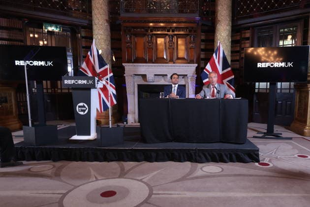 . 10 08 2026. London, United Kingdom. Reform UK Press Conference. Reform UK hold press conference in Westminster with Nigel Farage and Zia Yusuf.  xMartynxWheatleyx xi-Imagesx IIM-26940-0043
