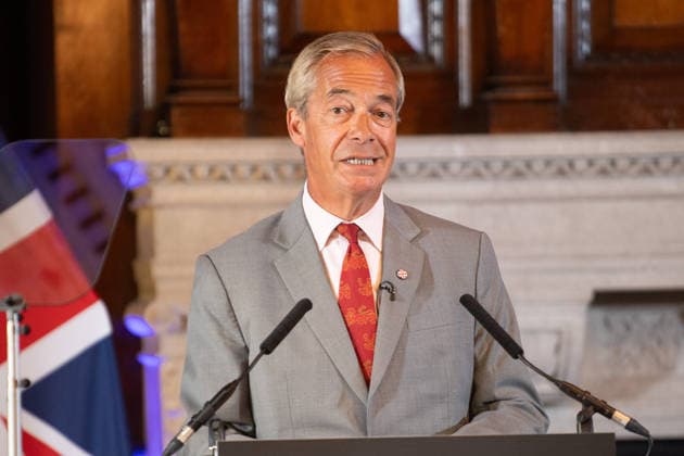 Reform UK Press Conference at The Royal Horseguards Hotel, London, UK - Mon 10 August 2026 Nigel Farage - Reform UK Leader speaks at a Reform UK Press Conference at The Royal Horseguards Hotel in London, England, UK on Monday 10 August, 2026., Credit:Justin Ng Avalon UK, England, London, The Royal Horseguards Hotel  Copyright: xJustinxNgx xAvalonx 1122073012