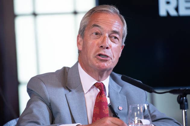Reform UK Press Conference at The Royal Horseguards Hotel, London, UK - Mon 10 August 2026 Nigel Farage - Reform UK Leader speaks at a Reform UK Press Conference at The Royal Horseguards Hotel in London, England, UK on Monday 10 August, 2026., Credit:Justin Ng Avalon UK, England, London, The Royal Horseguards Hotel  Copyright: xJustinxNgx xAvalonx 1122073092