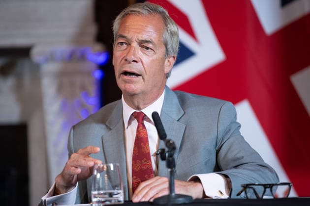 Reform UK Press Conference at The Royal Horseguards Hotel, London, UK - Mon 10 August 2026 Nigel Farage - Reform UK Leader speaks at a Reform UK Press Conference at The Royal Horseguards Hotel in London, England, UK on Monday 10 August, 2026., Credit:Justin Ng Avalon UK, England, London, The Royal Horseguards Hotel  Copyright: xJustinxNgx xAvalonx 1122073149