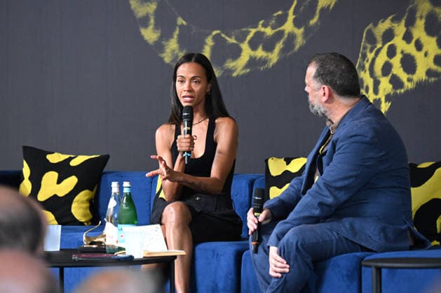 79th Locarno Film Festival - Zoe Saldana Receives Special Honorary Pardo - Switzerland Zoe Saldana receives the Special Honorary Pardo during the 79th Locarno Film Festival on August 10, 2026 in Locarno, Switzerland. Photo by Nick Zonna IPA ABACAPRESS.COM Locarno Switzerland  Copyright: xZonnaxNick IPA ABACAx