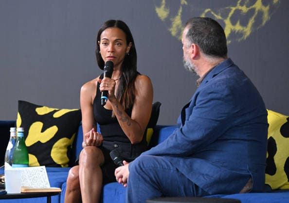 79th Locarno Film Festival - Zoe Saldana Receives Special Honorary Pardo - Switzerland Zoe Saldana receives the Special Honorary Pardo during the 79th Locarno Film Festival on August 10, 2026 in Locarno, Switzerland. Photo by Nick Zonna IPA ABACAPRESS.COM Locarno Switzerland  Copyright: xZonnaxNick IPA ABACAx