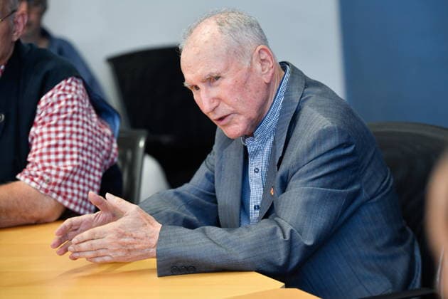 Die Landespressekonferenz der Saarländischen Parteien fand am Montag (10.08.2026) im Saarländischen Landtag in Saarbrücken statt. Im Bild: Josef Dörr Fraktionsvorsitzender der AfD. *** The Saarland State Press Conference of the Saarland political parties took place on Monday, August 10, 2026, at the Saarland State Parliament in Saarbrücken. Pictured: Josef Dörr, AfD parliamentary group leader. bub