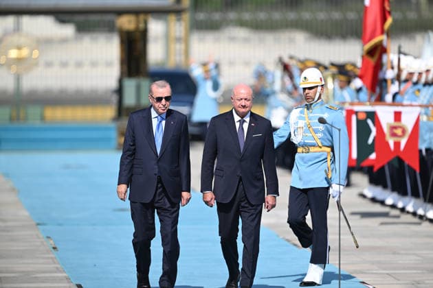 Recep Tayyip Erdogan - Christian Stocker meeting in Ankara ANKARA, TURKIYE - AUGUST 10 : Turkish President Recep Tayyip Erdogan welcomes Austrian Chancellor Christian Stocker with an official ceremony at the Presidential Complex in Ankara, Turkiye on August 10, 2026. Mehmet Ali Ozcan Anadolu Ankara Turkey. Editorial use only. Please get in touch for any other usage.  Copyright: x2026xAnadoluxMehmetxAlixOzcanx