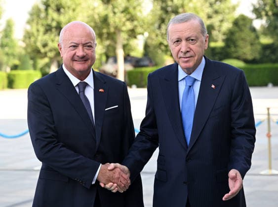 Recep Tayyip Erdogan - Christian Stocker meeting in Ankara ANKARA, TURKIYE - AUGUST 10 : Turkish President Recep Tayyip Erdogan welcomes Austrian Chancellor Christian Stocker with an official ceremony at the Presidential Complex in Ankara, Turkiye on August 10, 2026. Mehmet Ali Ozcan Anadolu Ankara Turkey. Editorial use only. Please get in touch for any other usage.  Copyright: x2026xAnadoluxMehmetxAlixOzcanx