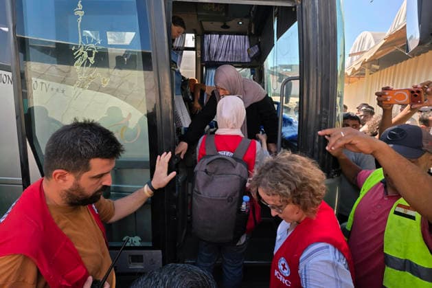 Palestinian patients return to Gaza after months stranded in West Bank Palestinian patients and their companions arrive at Nasser Medical Complex in Khan Younis, southern Gaza Strip, on August 10, 2026, after returning from the West Bank to the Gaza Strip through the Kerem Shalom crossing. They returned after being unable to reach Gaza for months due to the war and the closure of crossings. Photo by Tariq Mohammad APA Images Khan Yunis Gaza Strip Palestinian Territory 100826_Khan_Yunis_TM_02(4) Copyright: xapaimagesxTariqxMohammad xapaimagesx