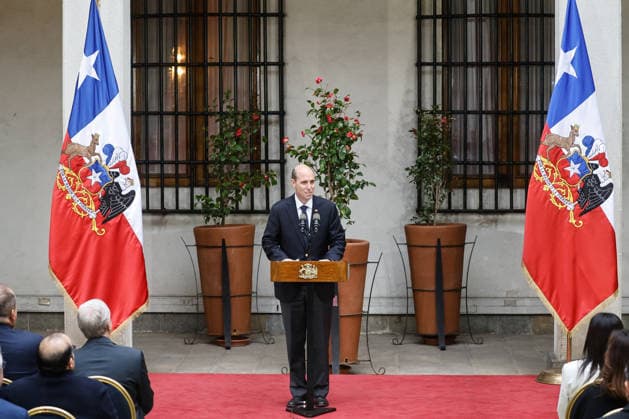 Santiago, August 10, 2026: President of the Republic José Antonio Kast presides over the signing of the constitutional reform bill as part of his Agenda Against Organized Crime and Terrorism (ACOT). Diego Martin Aton, Chile; Aton 1179534 jpeg  Copyright: DIEGOxMARTIN ATONxCHILE