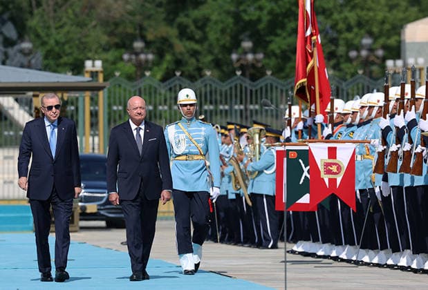 Turkish president receives Austrian chancellor during official Ankara visit Turkish President Recep Tayyip Erdogan receives Austrian Chancellor Christian Stocker at the Presidential Complex in Ankara, Turkey, during an official visit, on August 10, 2026. Photo by Turkish presidency apaimages Istanbul Istanbul Turkey 100826_Turkey_TPO_00(17) Copyright: xapaimagesxTurkishxpresidencyx xapaimagesx