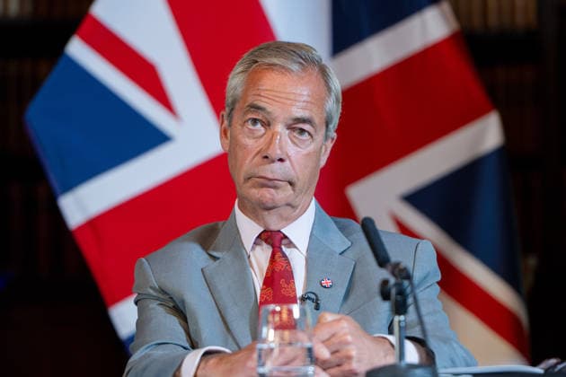 August 10, 2026, London, England, United Kingdom: NIGEL FARAGE, leader of Reform UK, speaks during a Reform UK press conference in Westminster, London. Britain, August 10, 2026. London United Kingdom - ZUMAk172 20260810_zip_k172_010 Copyright: xThomasxKrychx