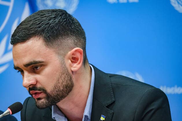 August 10, 2026, New York, New York, United States: KHUAN LEYVA GARSIYA, a former Ukrainian prisoner of war and defender of MariupolÃ¢â‚¬â ¢s Azovstal steelworks, speaks to reporters during a press briefing following his testimony at a UN Security Council Arria-formula meeting at UNHQ. GARSIYA, who spent more than three years in Russian captivity, described severe detention conditions, including torture, beatings and psychological abuse. He also said that his Cuban heritage subjected him to additional discrimination and abuse during his captivity because of CubaÃ¢â‚¬â ¢s political alignment with Russia. New York United States  - ZUMAo116 20260810_znp_o116_005 Copyright: xBiancaxOterox