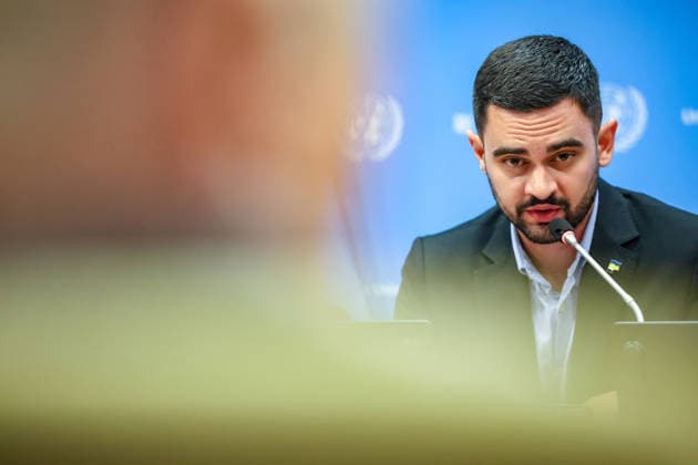 August 10, 2026, New York, New York, United States: KHUAN LEYVA GARSIYA, a former Ukrainian prisoner of war and defender of MariupolÃ¢â‚¬â ¢s Azovstal steelworks, speaks to reporters during a press briefing following his testimony at a UN Security Council Arria-formula meeting at UNHQ. GARSIYA, who spent more than three years in Russian captivity, described severe detention conditions, including torture, beatings and psychological abuse. He also said that his Cuban heritage subjected him to additional discrimination and abuse during his captivity because of CubaÃ¢â‚¬â ¢s political alignment with Russia. New York United States - ZUMAo116 20260810_znp_o116_006 Copyright: xBiancaxOterox
