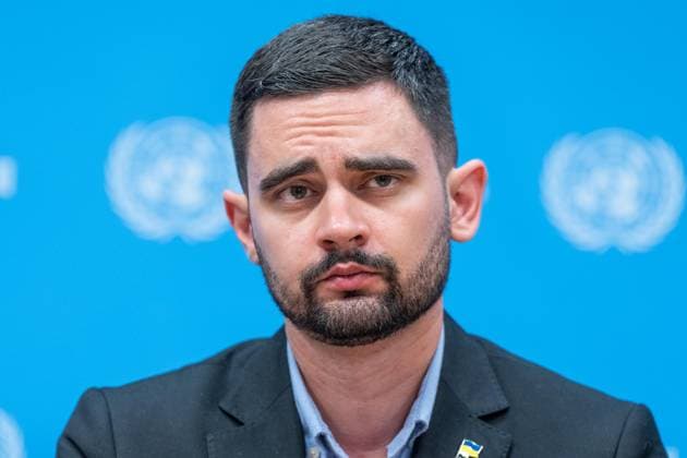 August 10, 2026, New York, New York, USA: Khuan Leyva Garsiya, who was a member of Ukrainian marines and POW attends press briefing organized by Permanent Mission of Ukraine at UN Headquarters in New York, NY on August 10, 2026. Khuan Leyva Garsiya and Leniie Umerova briefed press on their experience being in captivity in Russia and their witness of treatments by Russian authorities of POW and civilians taken into prisons in Russia. Khuan Leyva Garsiya was originally from city of Mariupol and has Cuban father and Ukrainian mother. New York USA - ZUMAr339 20260810_znp_r339_014 Copyright: xLevxRadinx