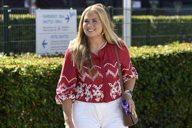 Aken, The Netherlands, 2026-08-11 11:03:59 AACHEN, 11-08-2026, Allianz Park Princess of Orange Princess Amalia attends the opening of the 2026 FEI World Championships in Aachen. The FEI World Championships is a large-scale global equestrian event where world titles are contested in all six equestrian disciplines: dressage, eventing, driving, para-dressage, show jumping, and vaulting. This year, the event is being organized in Aachen, which, like Rotterdam, is known for its Concours Hippique International Officiel (CHIO), and takes place at Allianz Park. PHOTO: NLBeeld Patrick van Emst Credit: NL Beeld Patrick van Emst  Copyright: xx x