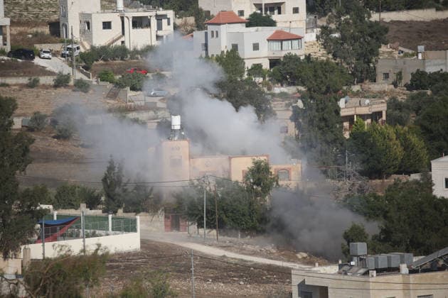 Israeli Forces Demolish Palestinian Home South of Nablus Israeli forces carry out a controlled explosion to demolish the home of Palestinian Farouq Ramadan in the village of Tell, south of the West Bank city of Nablus, on August 11, 2026. Ramadan was killed during clashes with Israeli settlers on July 24 that left two people dead. Israel regularly demolishes the homes of Palestinians it accuses of carrying out deadly attacks against Israelis, a policy the government says is intended as a deterrent, while critics describe it as collective punishment. Photo by Mohammed Nasser apaimages Nablus West Bank Palestinian Territory 110826_Nablus_MN_00(5) Copyright: xapaimagesxMohammedxNasserx xapaimagesx