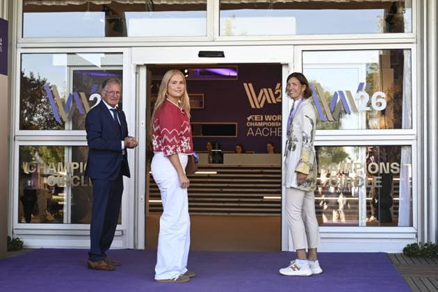 Princess Amalia At Opening Of FEI World Championships - Aachen Princess Amalia of the Netherlands attends the opening of the 2026 FEI World Championships in Aachen, Germany on August 11, 2026. The FEI World Championships is a global equestrian event where world titles are contested in dressage, eventing, driving, para-dressage, show jumping, and vaulting, held at Allianz Park. Photo by Patrick van Emst NLBeeld ABACAPRESS.COM Aken Netherlands  Copyright: xBrunoxPress ABACAx